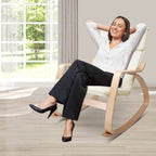 Bentwood Aero Rocking Armchair - Contemporary Comfort in Beige