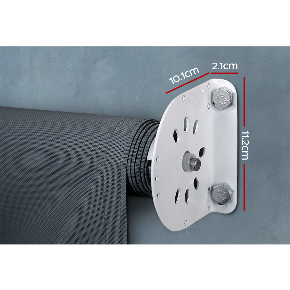 Instahut 1.5X2.5M Outdoor Blinds Awning Roll Down Canopy Retractable Outdoor Blinds Window Shade Grey