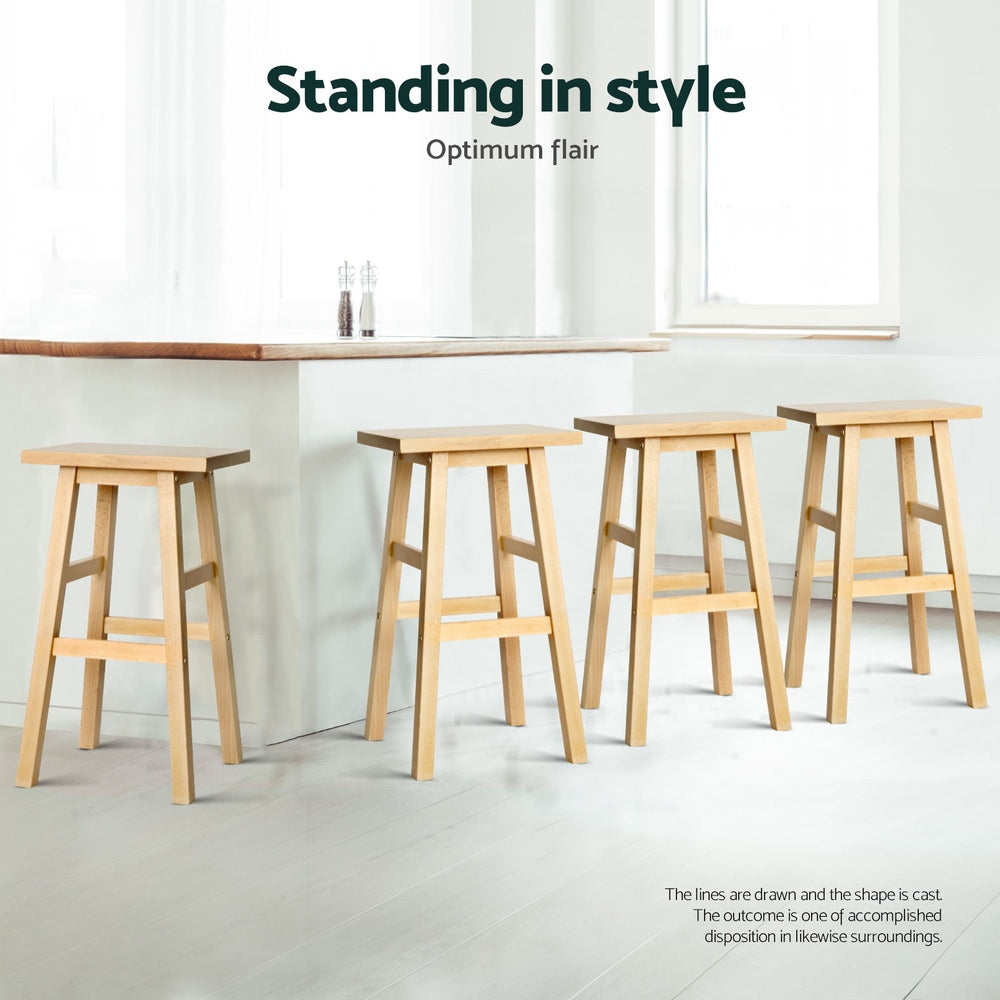 Artiss Contemporary Beech Wood Bar Stools