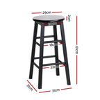 Artiss Set of 4 Wooden Bar Stools Durable seating for modern spaces.