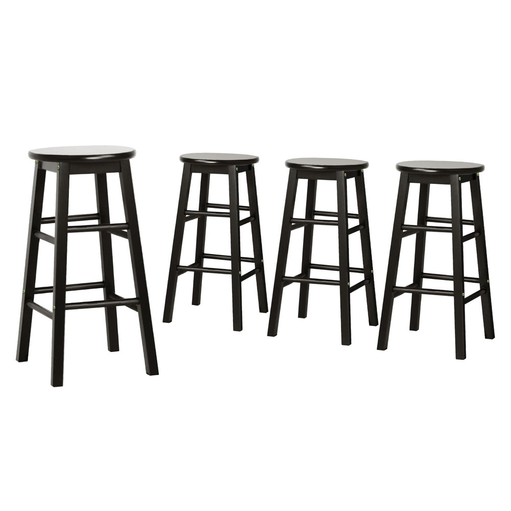 Artiss Set of 4 Wooden Bar Stools Durable seating for modern spaces.