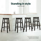 Artiss Set of 4 Wooden Bar Stools Durable seating for modern spaces.