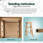 Artiss Set of 4 Wooden Bar Stools Durable seating for modern spaces.