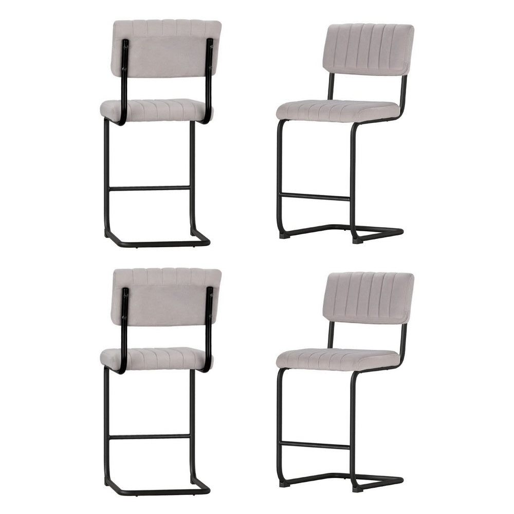 Artiss Modern Velvet Bar Stool Set
