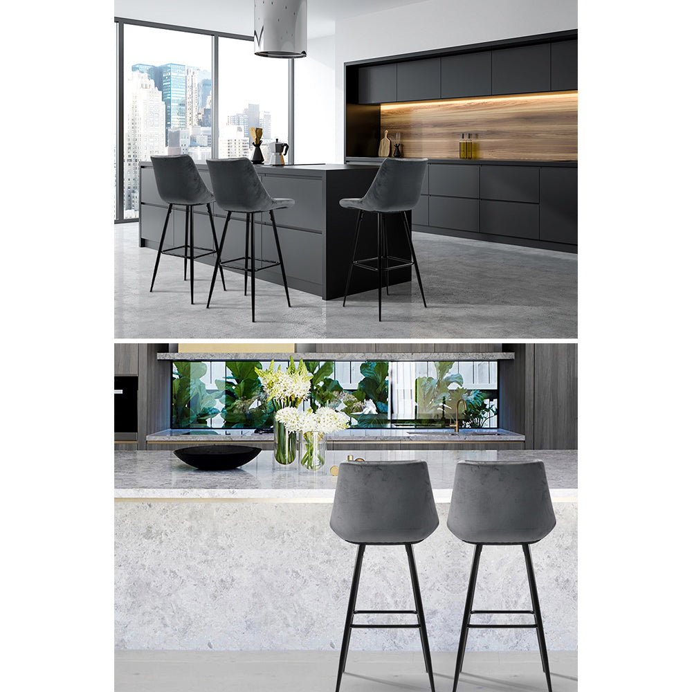 Contemporary Swivel Bar Stool Set
