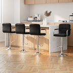 Artiss 4x Modern Leather Bar Stools with Armrest