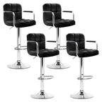 Artiss 4x Modern Leather Bar Stools with Armrest
