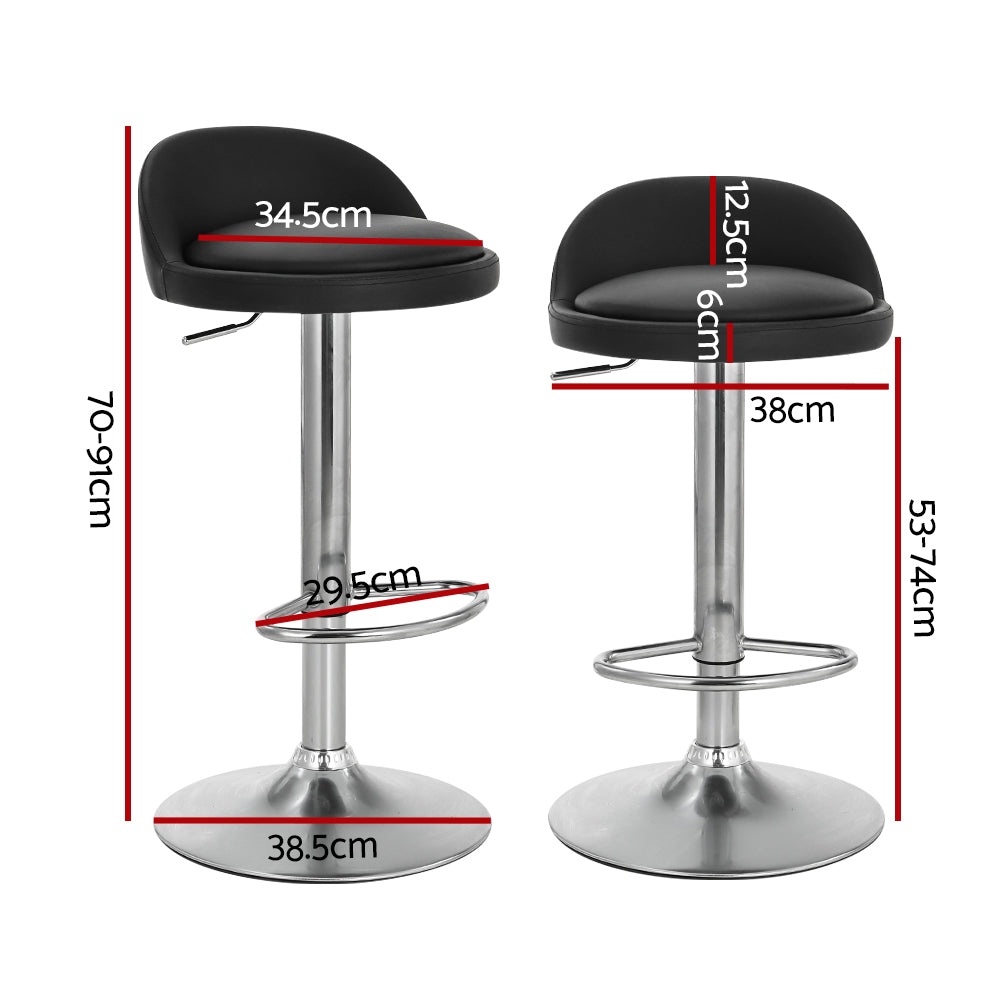 Artiss Adjustable PU Leather Bar Stools