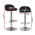 Contemporary Adjustable PU Leather Bar Stools
