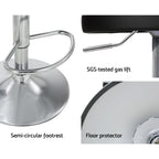 Contemporary Adjustable PU Leather Bar Stools