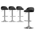 Contemporary Adjustable PU Leather Bar Stools