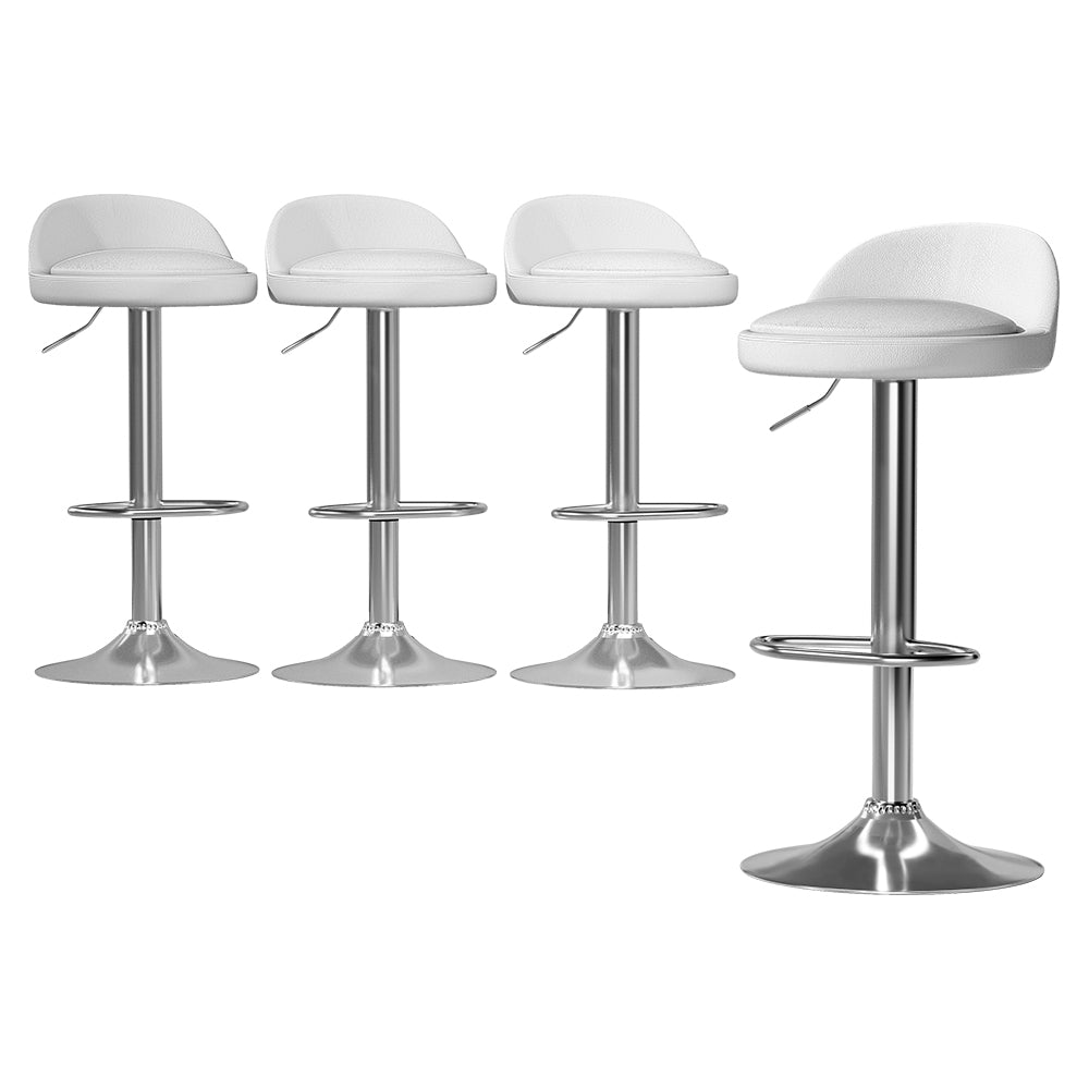 Contemporary Adjustable PU Leather Bar Stools