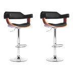 Elegant Gas Lift Bar Stools with Armrests