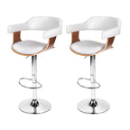 Elegant Gas Lift Bar Stools with Armrests