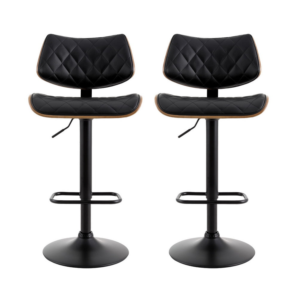 Elegant Adjustable Bar Stools - Set of 2
