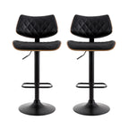Elegant Adjustable Bar Stools - Set of 2