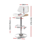 Elegant Adjustable Bar Stools - Set of 2