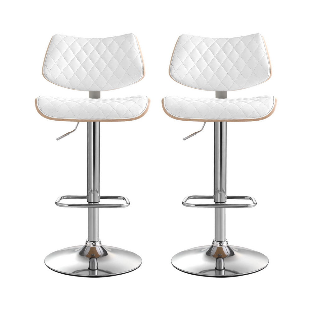 Elegant Adjustable Bar Stools - Set of 2
