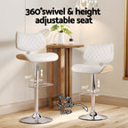 Elegant Adjustable Bar Stools - Set of 2