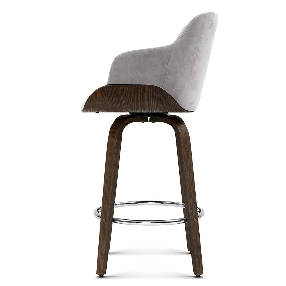 Artiss Velvet Padded Swivel Bar Stool