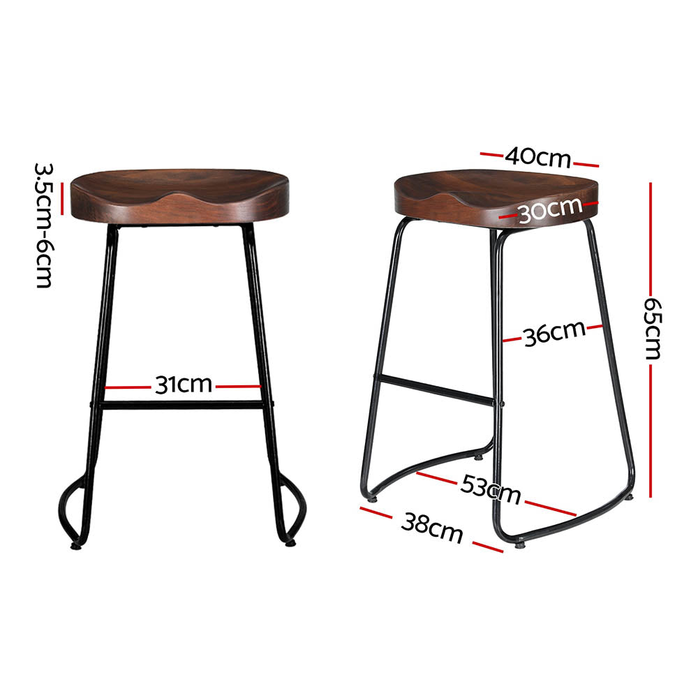 Artiss Vintage Tractor Seat Bar Stool Set