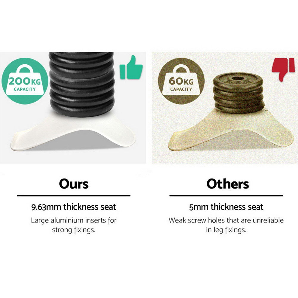 Retro Fabric Dining Chairs Set of 4