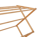 Eco-Friendly Bamboo Folding Clothes Airer