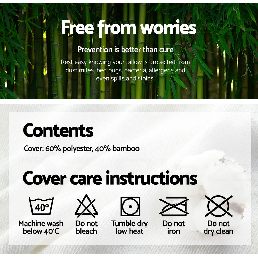 Giselle Bedding Bamboo Memory Foam Pillows