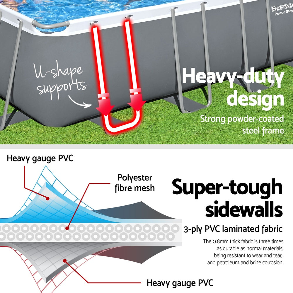 Bestway Power Steel Above Ground Pool 732x366cm