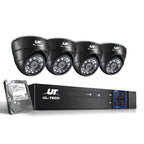 UL-Tech 8CH CCTV Security System with 4 Cameras