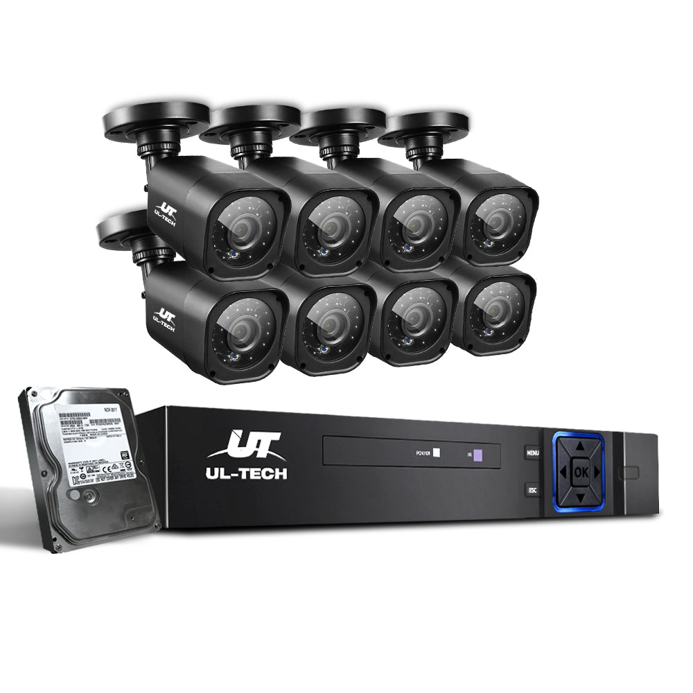 UL-Tech 8CH CCTV Security System with 2TB DVR