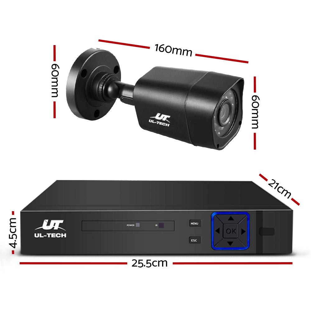 UL-Tech 8CH CCTV Security System with 2TB DVR