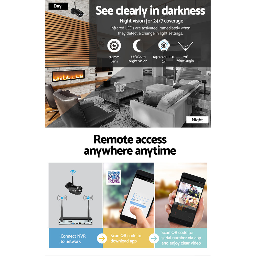 UL-tech 3MP Wireless CCTV Security System