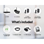 UL-Tech 8CH Wireless CCTV Security System