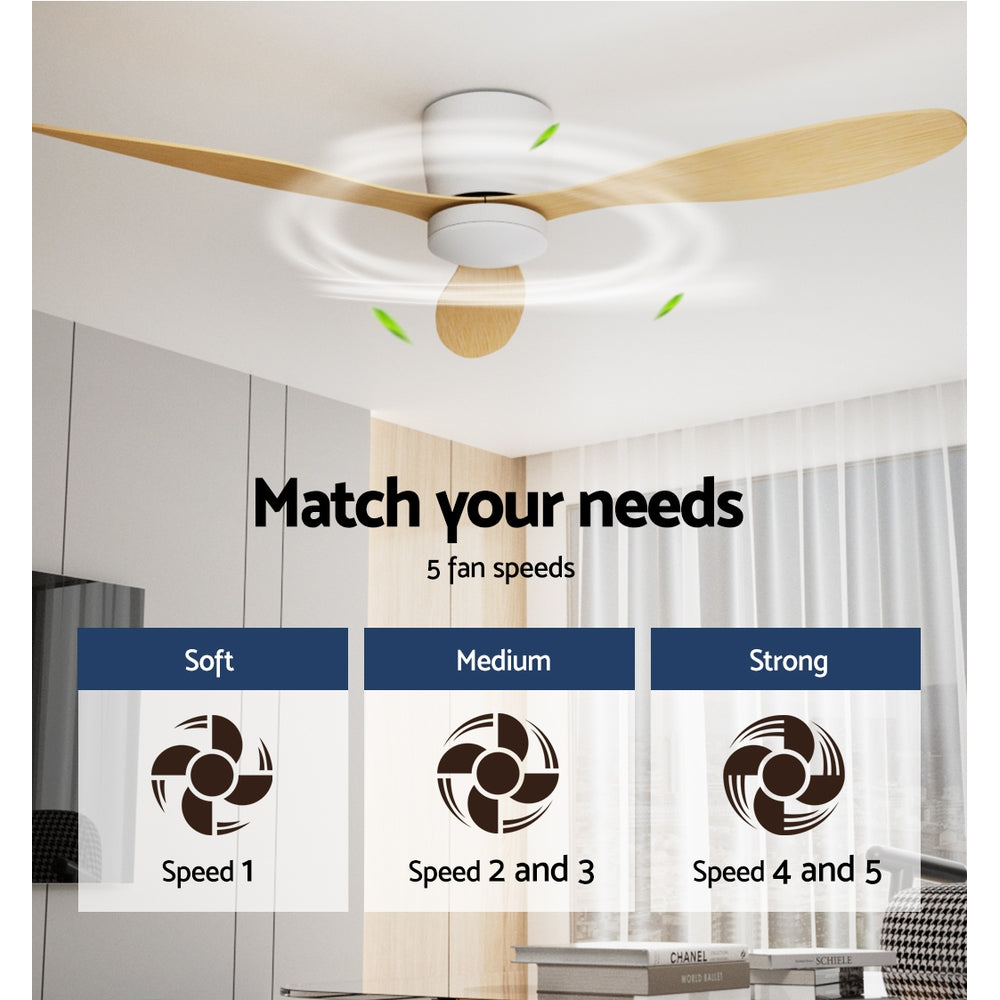 Devanti 52" DC Motor Ceiling Fan with Light