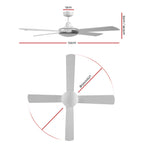 Devanti 52'' White Ceiling Fan with Remote