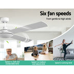 Devanti 52'' White Ceiling Fan with Remote