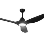Devanti 64 Inch Black Ceiling Fan with Light
