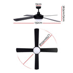 Devanti 52'' Remote-Controlled Ceiling Fan with Light