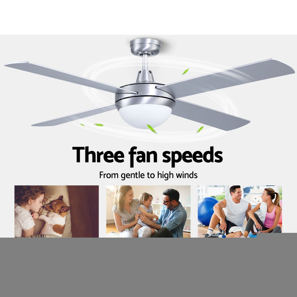 Devanti 52'' Ceiling Fan with Light and Remote