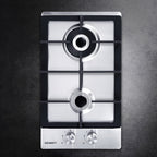 30cm 2 Burner Stainless Steel Gas Cooktop