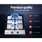 30cm 2 Burner Stainless Steel Gas Cooktop