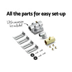 60cm Black Gas Cooktop with 4 Burners