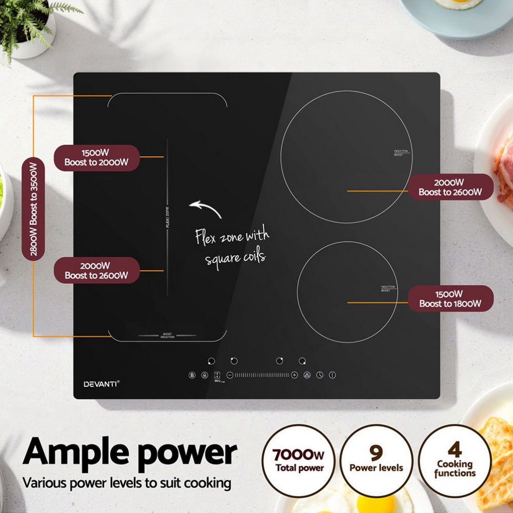 60cm Electric Induction Cooktop with Touch Controls