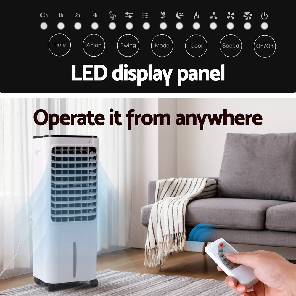 Devanti 12L 3-in-1 Evaporative Air Cooler and Humidifier