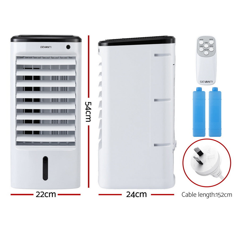 Devanti 3-in-1 Evaporative Air Cooler Conditioner with Remote - 4L