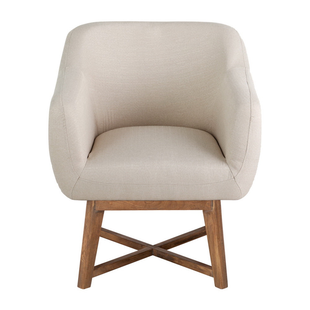 Artiss Aston Beige Tub Armchair - Modern Luxury and Comfort