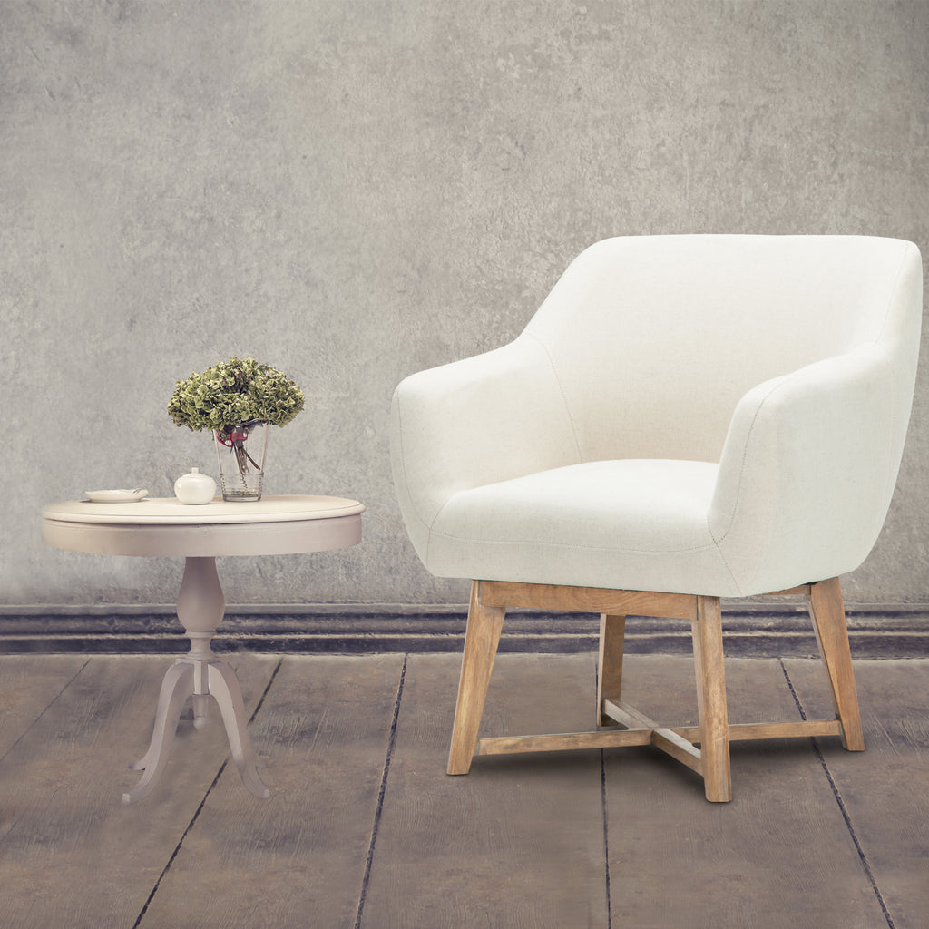 Artiss Aston Beige Tub Armchair - Modern Luxury and Comfort