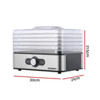 Devanti 5 Trays Food Dehydrator Stainless Steel Tray
