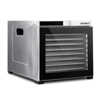 Devanti 10 Trays Food Dehydrator Stainless Steel Tray